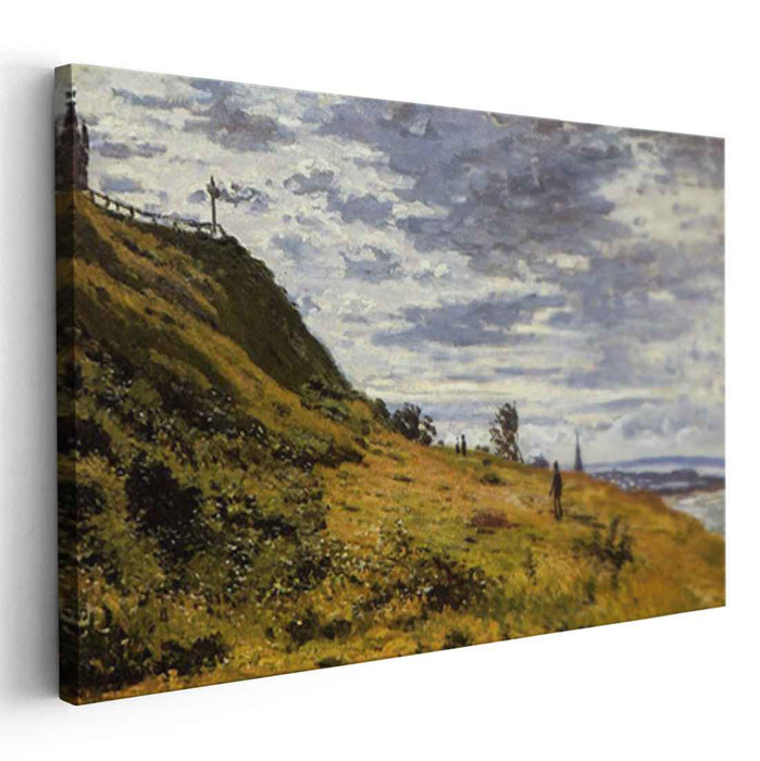 Taking a Walk on the Cliffs of Sainte-Adresse (1867) by Claude Monet