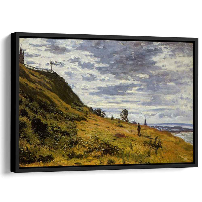 Taking a Walk on the Cliffs of Sainte-Adresse (1867) by Claude Monet
