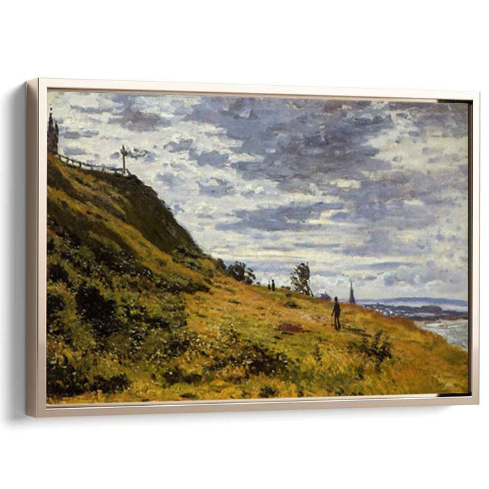 Taking a Walk on the Cliffs of Sainte-Adresse (1867) by Claude Monet