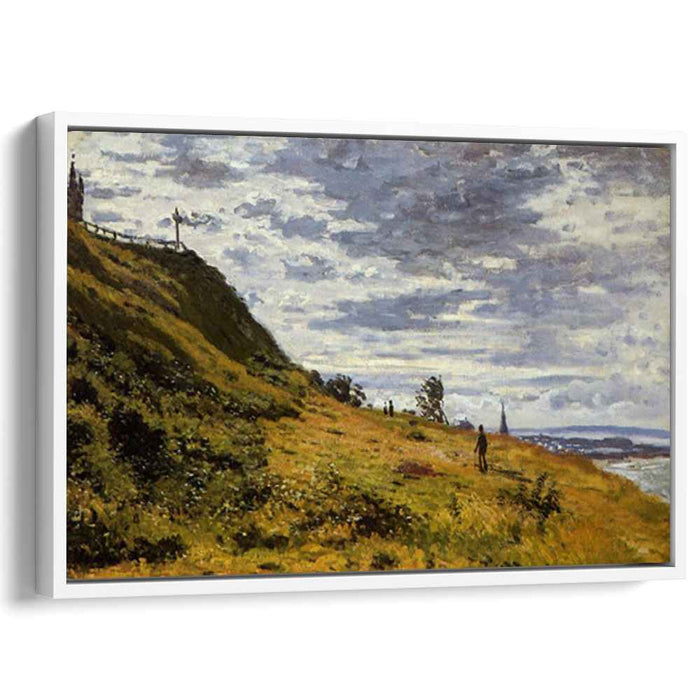 Taking a Walk on the Cliffs of Sainte-Adresse (1867) by Claude Monet