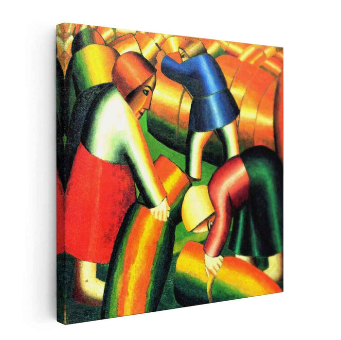 Taking in the Harvest (1911) by Kazimir Malevich