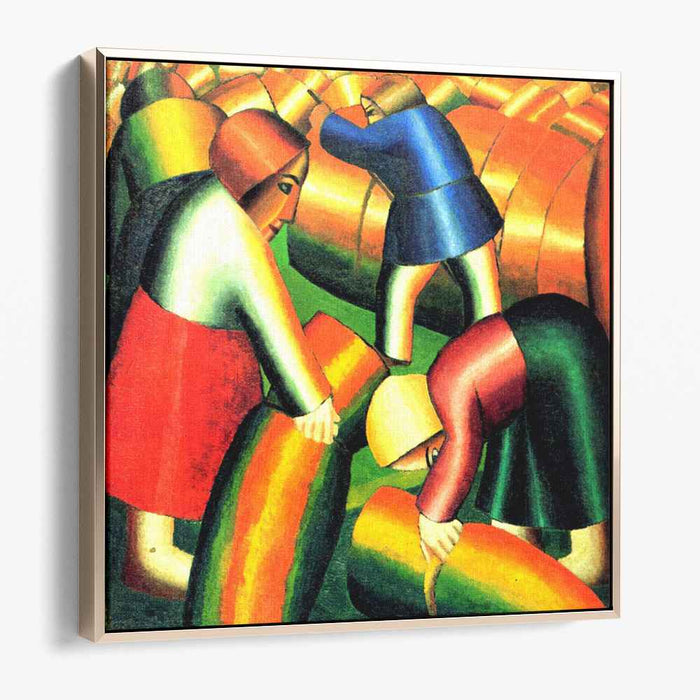 Taking in the Harvest (1911) by Kazimir Malevich