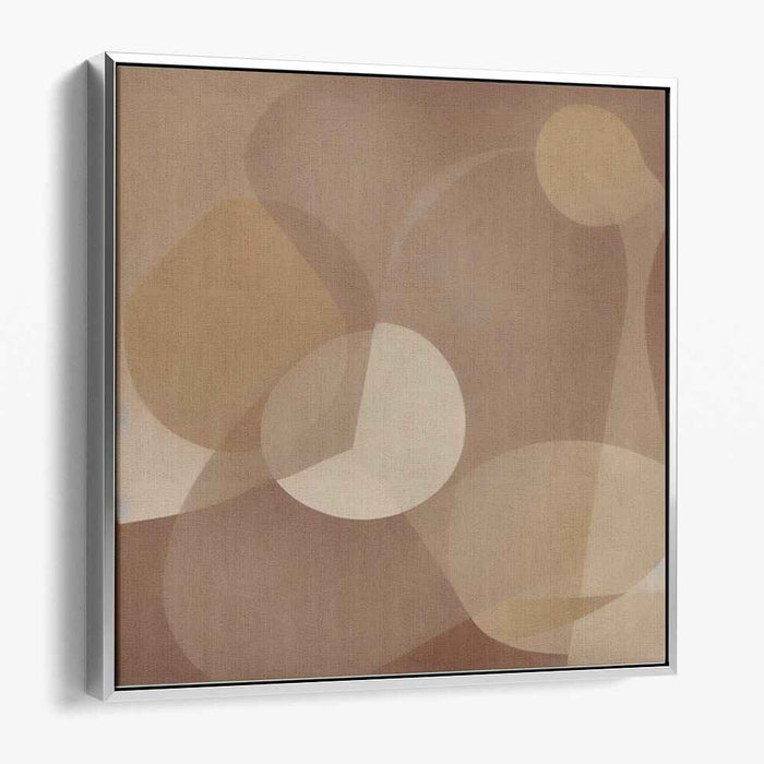 Elegant Abstraction: Soft Neutral Tones Canvas Art