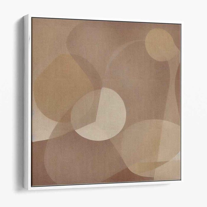 Elegant Abstraction: Soft Neutral Tones Canvas Art