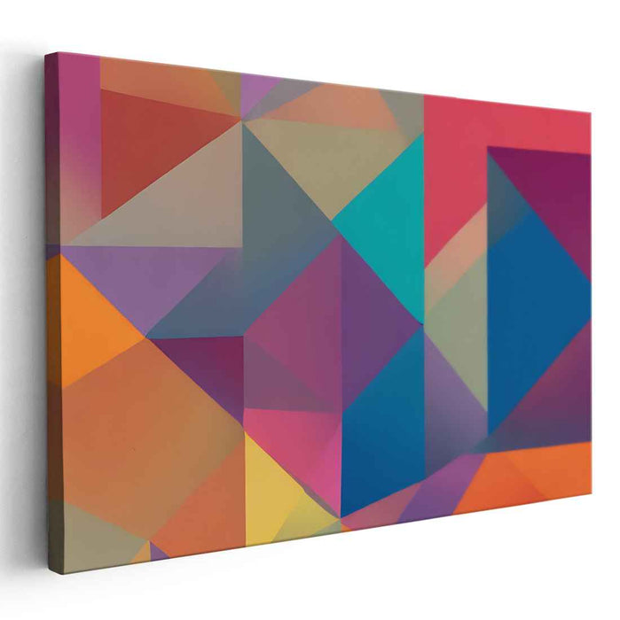Vivid Spectrum Mirage: Dynamic Colorful Canvas Art Print