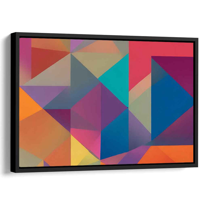 Vivid Spectrum Mirage: Dynamic Colorful Canvas Art Print