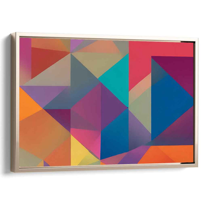 Vivid Spectrum Mirage: Dynamic Colorful Canvas Art Print