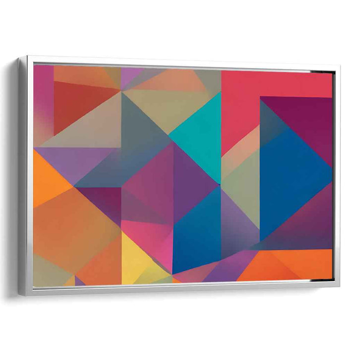 Vivid Spectrum Mirage: Dynamic Colorful Canvas Art Print