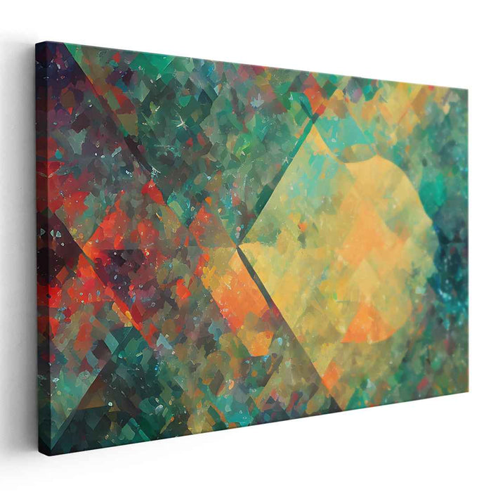 Color Symphony Chaos: Abstract Expressionist Canvas Art Print