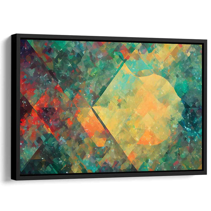 Color Symphony Chaos: Abstract Expressionist Canvas Art Print