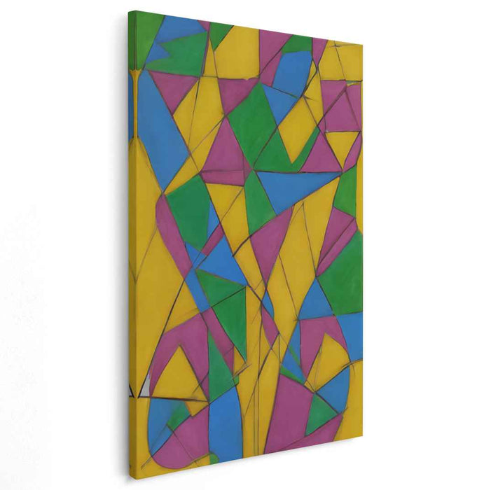 Neon Dreams Bursting Open: Vibrant Abstract Colorful Canvas Art Print