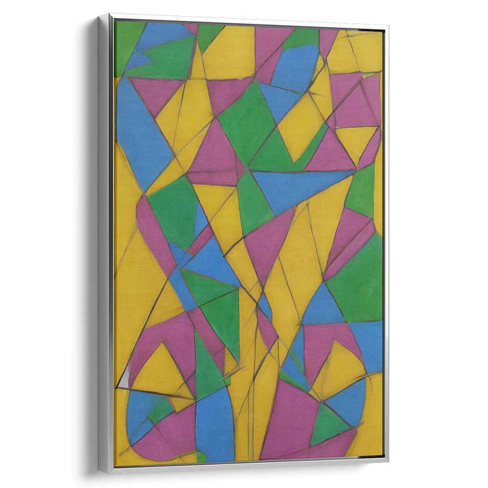 Neon Dreams Bursting Open: Vibrant Abstract Colorful Canvas Art Print