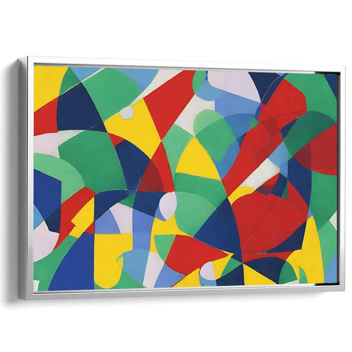 Color Symphony Splash: Vibrant Abstract Canvas Art