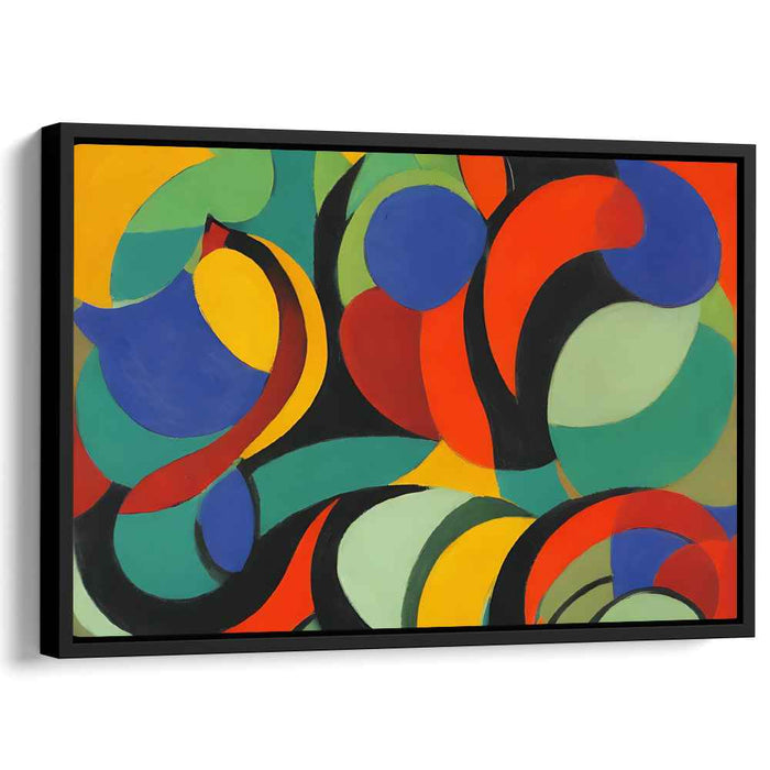 Dynamic Brushstrokes Realm: Bold Abstract Expressionist Canvas Art Print