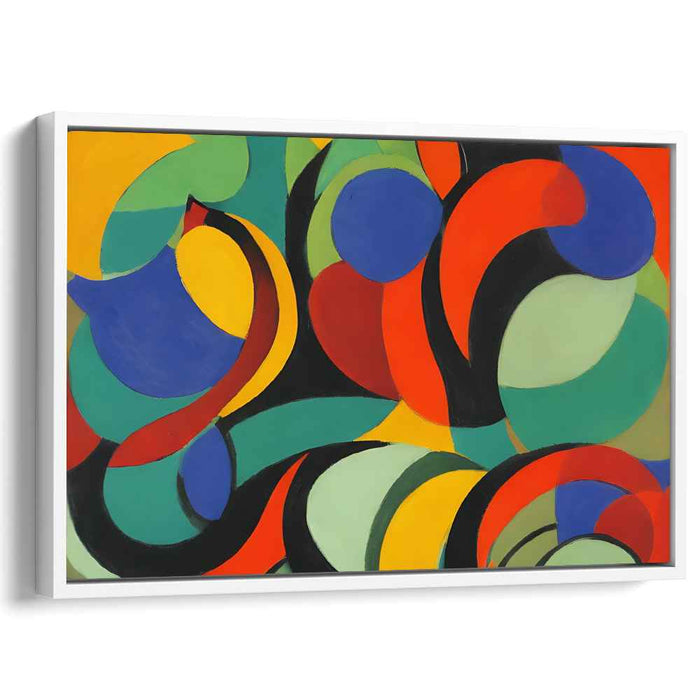 Dynamic Brushstrokes Realm: Bold Abstract Expressionist Canvas Art Print