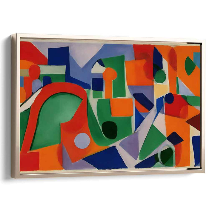 Electric Dreamscape Echo: Vibrant Modern Abstract Canvas Art