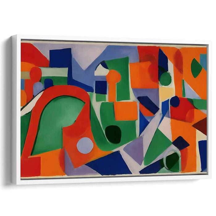 Electric Dreamscape Echo: Vibrant Modern Abstract Canvas Art