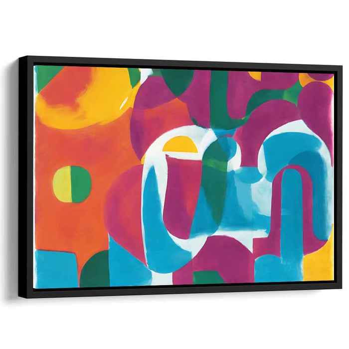 Chromatic Harmony Melody Symphony: Abstract Color Symphony Canvas Art