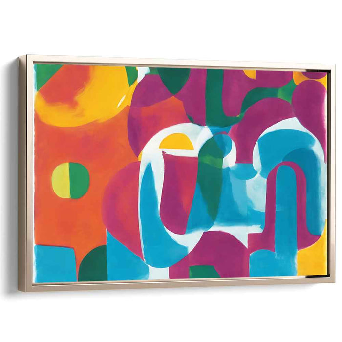 Chromatic Harmony Melody Symphony: Abstract Color Symphony Canvas Art