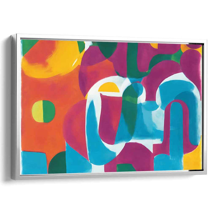 Chromatic Harmony Melody Symphony: Abstract Color Symphony Canvas Art
