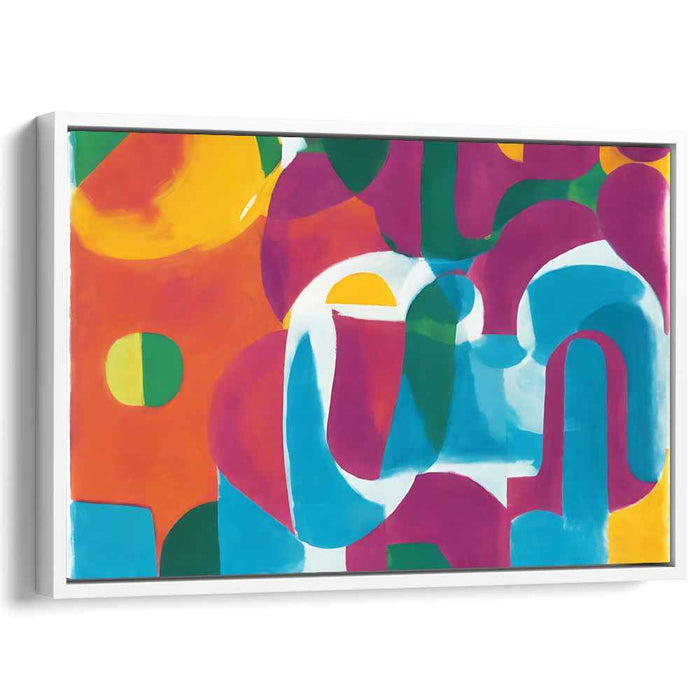 Chromatic Harmony Melody Symphony: Abstract Color Symphony Canvas Art
