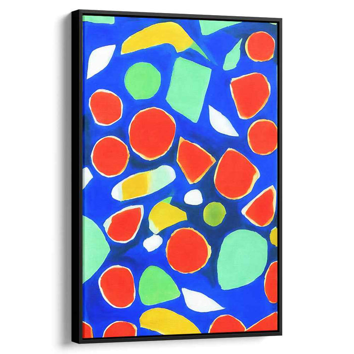 Radiant Mosaic: Bold Abstract Color Play Canvas Art Print