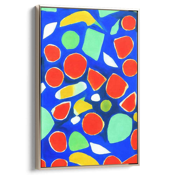 Radiant Mosaic: Bold Abstract Color Play Canvas Art Print