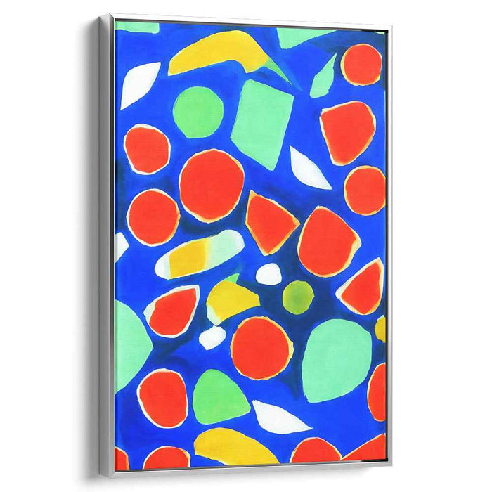 Radiant Mosaic: Bold Abstract Color Play Canvas Art Print