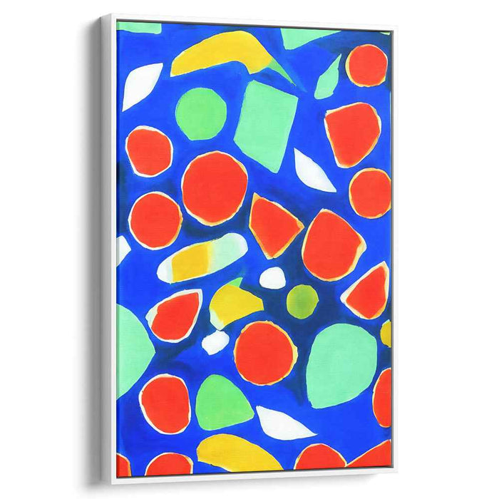 Radiant Mosaic: Bold Abstract Color Play Canvas Art Print