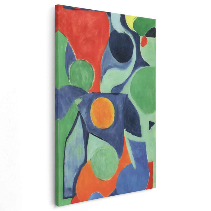 Harmony in Shapes: Vibrant Abstract Canvas Art Print