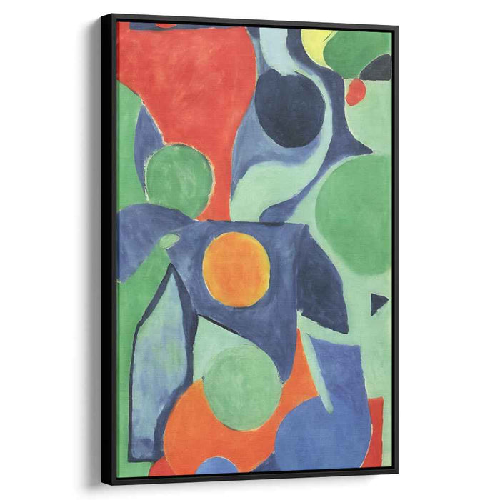 Harmony in Shapes: Vibrant Abstract Canvas Art Print