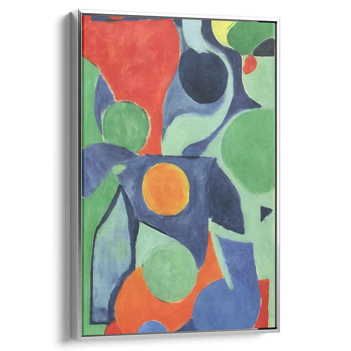 Harmony in Shapes: Vibrant Abstract Canvas Art Print