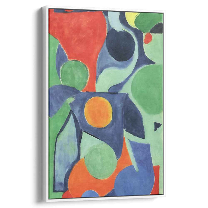 Harmony in Shapes: Vibrant Abstract Canvas Art Print