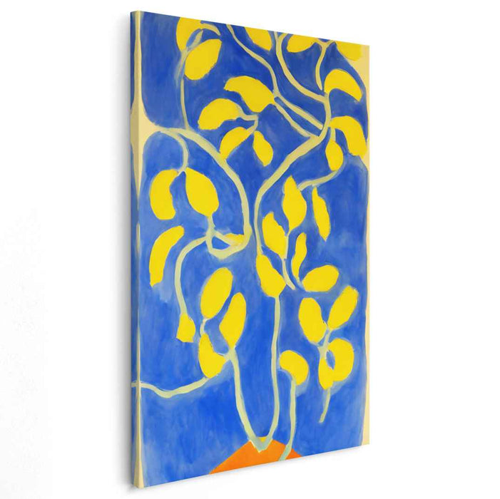 Intertwined Branches: Bold Abstract Nature Canvas Art Print