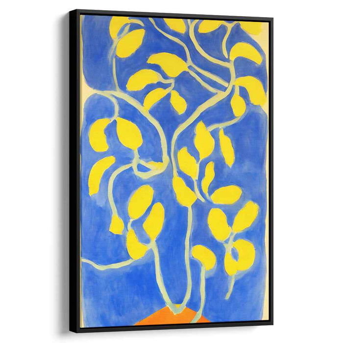 Intertwined Branches: Bold Abstract Nature Canvas Art Print
