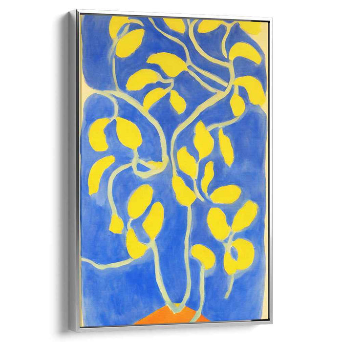 Intertwined Branches: Bold Abstract Nature Canvas Art Print