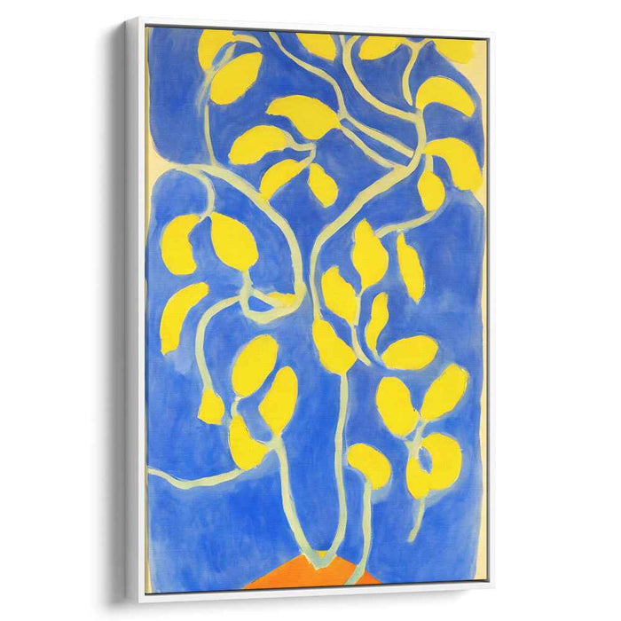 Intertwined Branches: Bold Abstract Nature Canvas Art Print