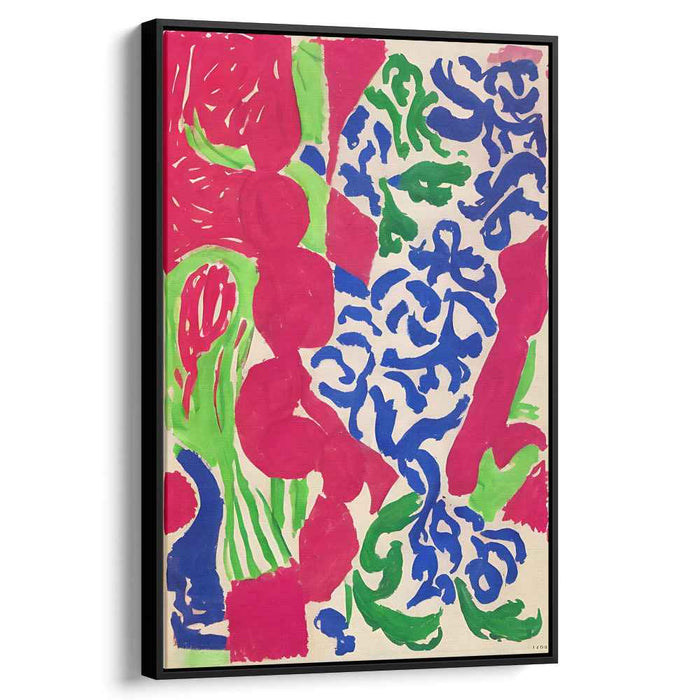 Chroma Eruption: Abstract Fauvist Color Explosion Canvas Art Print