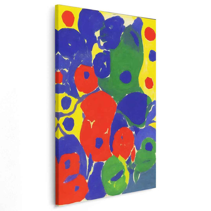 Radiant Blooms of Abstraction: Lively Organic Shapes on Canvas