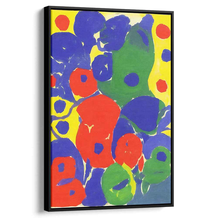 Radiant Blooms of Abstraction: Lively Organic Shapes on Canvas