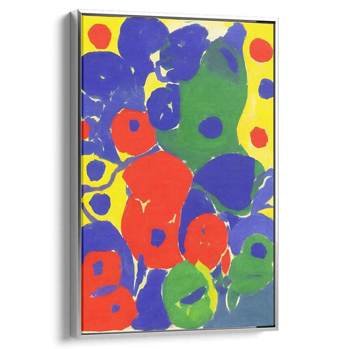 Radiant Blooms of Abstraction: Lively Organic Shapes on Canvas