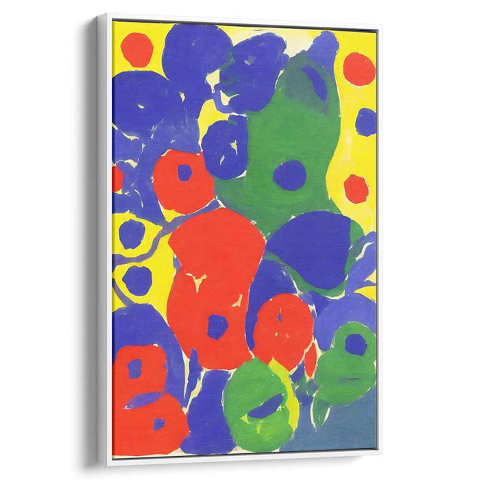 Radiant Blooms of Abstraction: Lively Organic Shapes on Canvas