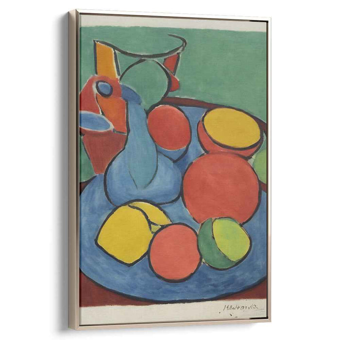 Abstract Brushstroke Harmony: Modernist Still Life Interpretation Canvas Art