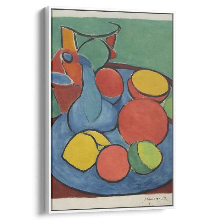 Abstract Brushstroke Harmony: Modernist Still Life Interpretation Canvas Art