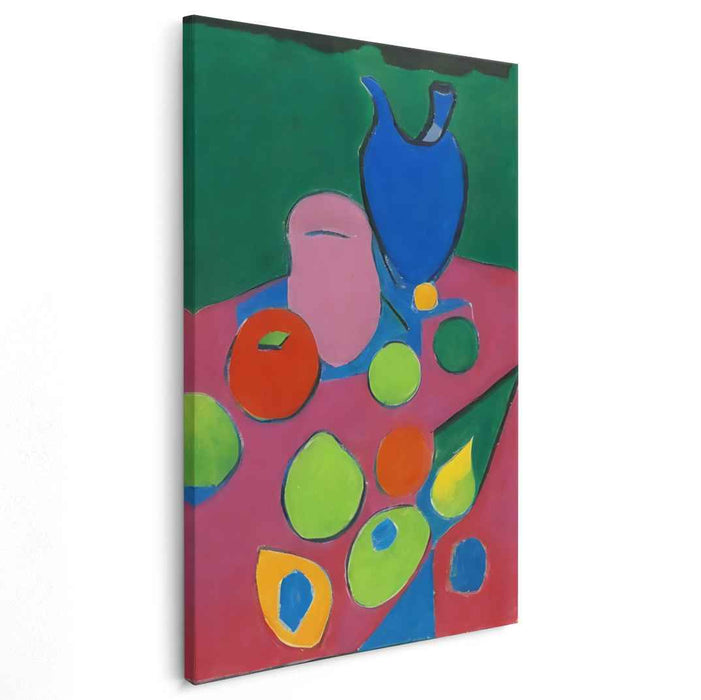Abstract Perception Study: Modernist Still Life Interpretation Canvas Art