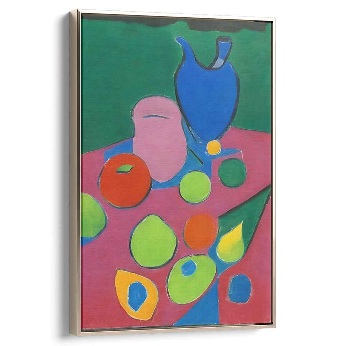 Abstract Perception Study: Modernist Still Life Interpretation Canvas Art