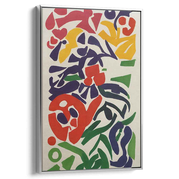Tangled Chromatic Whirlwind: Abstract Expressionist Colorful Cut-Out Canvas Art