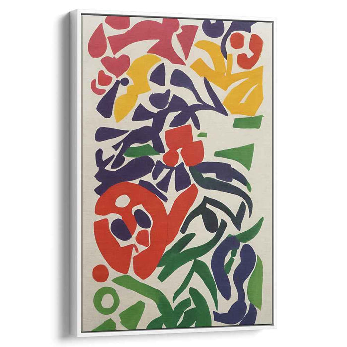 Tangled Chromatic Whirlwind: Abstract Expressionist Colorful Cut-Out Canvas Art