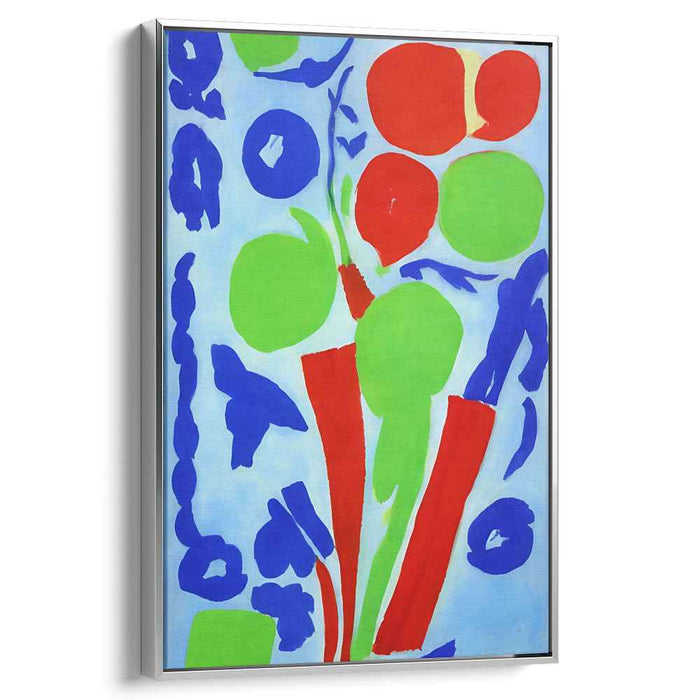 Vivid Chroma Clash: Bold Primary Color Canvas Art Print
