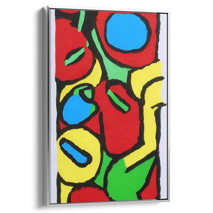 Bold Canvas Spectrum: Bold Abstract Primary Color Canvas Art Print